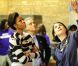 Michelle Obama à Chicago a rendu visite à une exploitation agricole. Le 25 octobre 2011
