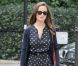 Philippa  Pippa  Middleton, en robe Zara et besace Prada assortie aux ballerines. Londres, le 8 septembre 2011. 