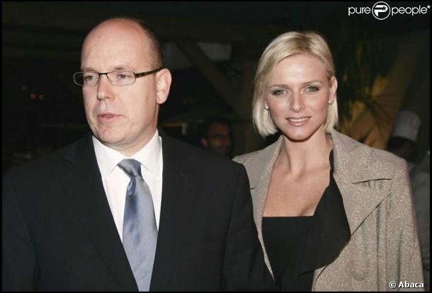Le Prince Albert et Charlène Wittstock