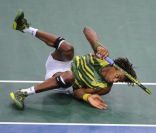 Gaël Monfils le 9 novembre 2011 lors du Masters 1000 de Paris Bercy à Paris