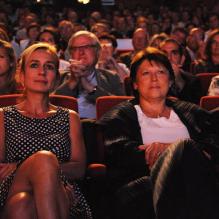 Sandrine Bonnaire et Martine Aubry en août 2011
