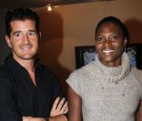 Muriel  Heurtis et son compagnon Nicolas le 13 novembre lors de la finale du Masters 1000 de Paris Bercy