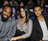 Ronny Turiaf et des amis de Tony Parker le 13 novembre lors de la finale du Masters 1000 de Paris Bercy