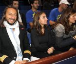 Bob Sinclar et Mirka Federer le 13 novembre lors de la finale du Masters 1000 de Paris Bercy