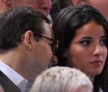 Jean-Luc Delarue et sa compagne Anissa le 13 novembre lors de la finale du Masters 1000 de Paris Bercy