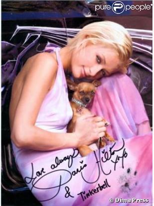 Paris Hilton avec Tinkerbell
