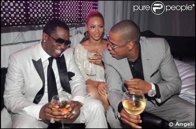 P.Diddy, Beyoncé et Jay-Z trinquent ! A la vôtre !