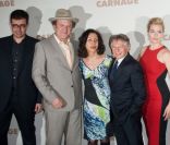 Said Ben Said, John C. Reilly, Yasmina Reza, Roman Polanski, Kate Winslet à l\'avant-première de Carnage, à Paris le 20 novembre 2011.