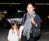 Courteney Cox et sa fille Coco à Los Angeles le 6 avril 2011<br />
