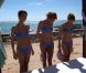 Les Miss s'offrent un moment de détente et un massage à Cancun au Mexique en novembre 2011