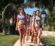 Les Miss s'offrent un moment de détente et un massage à Cancun au Mexique en novembre 2011