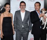 Berenice Bejo, Michel Hazanavicius et Jean Dujardin, le 8 novembre 2011 à Los Angeles.