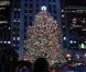Illumination de l'arbre de Noël de Rockefeller Center à New York le 30 novembre 2011