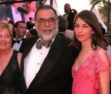 Francis Ford Coppola avec Eleanor et Sofia, à Cannes, le 10 mai 2001 à Cannes. 