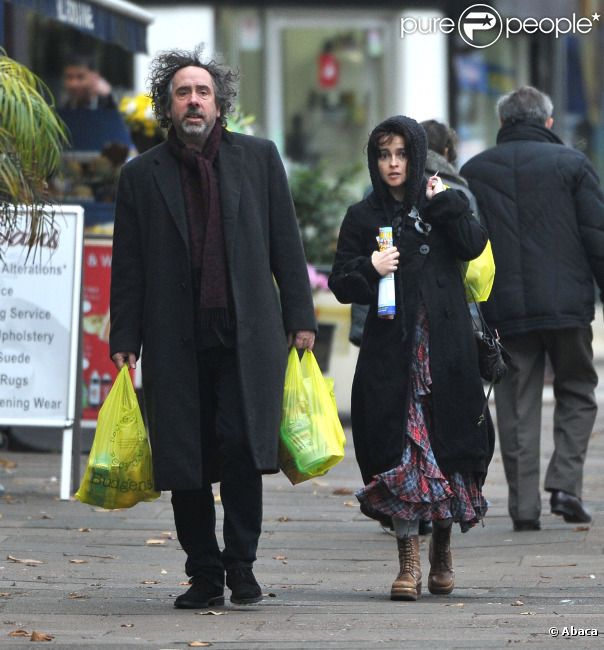 Tim Burton et Helena Bonham Carter à Londres le 4 décembre 2011
