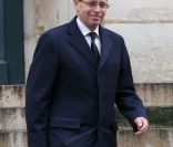 Renaud Donnedieu de Vabres lors des obsèques de François Lesage. Le mercredi 7 décembre 2011 à Paris. Eglise Saint-Roch.