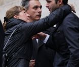 Famille de François Lesage lors de ses obsèques. Le mercredi 7 décembre 2011 à Paris. Eglise Saint-Roch.