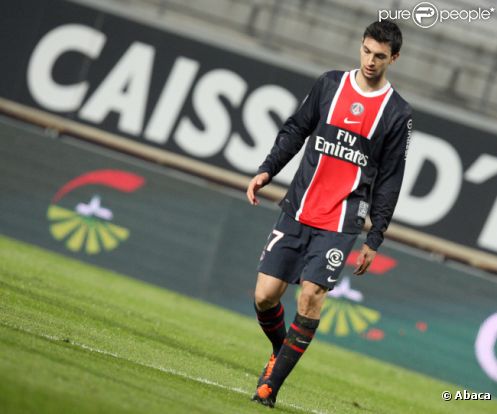 Javier Pastore le 27 novembre 2011 au Parc des Princes à Paris