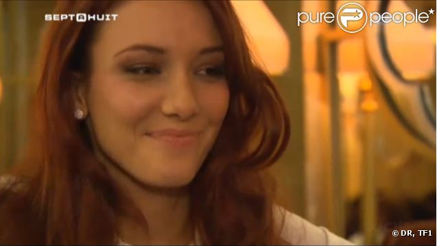 La sublime Delphine Wespiser, Miss France 2012, dans Sept à Huit, sur TF1, dimanche 11 décembre 2011