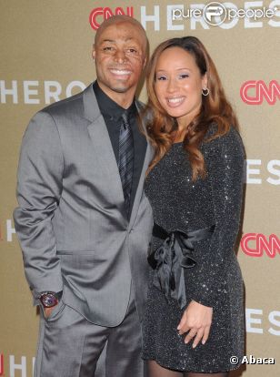 J.R. Martinez et sa compagne Diana, en décembre 2011, à Los Angeles.