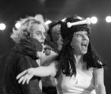 Shirley et Dino ainsi que Julien Cottereau lors du 50e Gala de l'Union des Artistes le 21 novembre 2011 au cirque Alexis Grüss