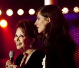 Les présidentes de la soirée Claudia Cardinale et Anna Mouglalis lors du 50e Gala de l'Union des Artistes le 21 novembre 2011 au cirque Alexis Grüss