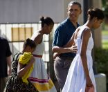 Barack Obama en famille à Hawaï<br />