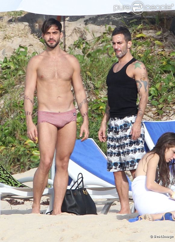 Marc Jacobs et Lorenzo Martone le 27 décembre 2011 à Saint Barth