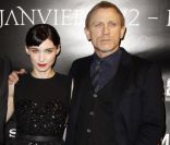 Daniel Craig et Rooney Mara présentent Millénium : Les hommes qui n'aimaient pas les femmes à Paris, le 3 janvier 2012.