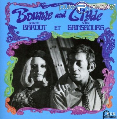 Serge Gainsbourg et Brigitte Bardot -  Bonnie and Clyde  - 1968.