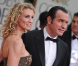 Alexandra Lamy et Jean Dujardin lors des Golden Globes à Beverly Hills le 15 janvier 2012