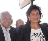 Anne Sinclair et Dominique Strauss-Kahn à New York, le 3 septembre 2011.
