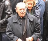 Jean-Marc Thibault lors des obsèques de Rosy Varte, en l'église arménienne à Paris, le 19 janvier 2012.