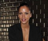 Noémie Lenoir lors du défilé Jean-Paul Gaultier, à Paris, le 25 janvier 2012.