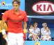 Charlene Riva et Myla Rose, les deux jumelles de Roger Federer le 26 janvier 2012 à Melbourne ont vainement encouragé leur papa lors de sa demi-finale perdue face à Rafael Nadal 