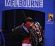 Roger Federer le 26 janvier 2012 à Melbourne lors de sa demi-finale perdue face à Rafael Nadal lors de l'Open d'Australie