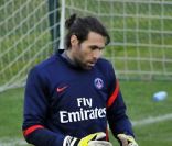 Salvatore Sirigu le 13 janvier 2012 au Camp des Loges à Saint-Germain-en-Laye