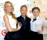 Blake Lively, Jason Wu et Chloë Moretz lors de la soirée de lancement de la collection Jason Wu pour Target, à New York, le 26 janvier 2012