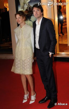 Natalia Vodianova et Antoine Arnault lors de l'inauguration de la "Maison Rome Étoile", nouvelle boutique Louis Vuitton à Rome, le 27 janvier 2012