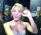 Shakira, dans les coulisses des NRJ Music Awards 2012, le samedi 28 janvier 2012 à Cannes.