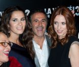 Elisa Tovati, José Garcia et Léa Drucker à l'avant-première de La vérite si je mens ! 3 à Paris, le 30 janvier 2012.