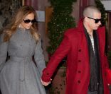 JLo et Casper Smart à New York, le 30 janvier 2012.