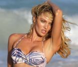 Candice Swanepoel à Saint-Barthélémy le 29 janvier 2012. 