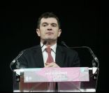 Benoist Apparu le 1er février 2012 à la Porte de Versailles à Paris pour la présentation du rapport annuel sur l'état du mal-logement en France de la Fondation Abbé Pierre 