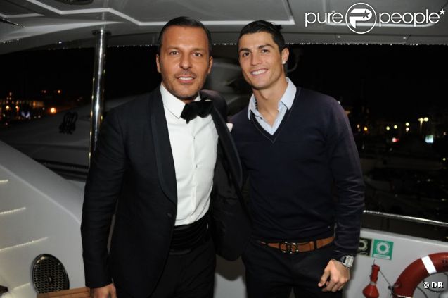 Jean-Roch et Cristiano Ronaldo sur le tournage du clip de Jean-Roch, Name of love