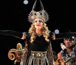 Madonna au Super Bowl, à Indianapolis, le 5 février 2012. 