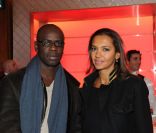 Karine Le Marchand et Lilian Thuram lors du 25e anniversaire de TV Magazine au Plaza Athenée à Paris le 8 février 2012