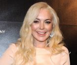 Lindsay Lohan à l' afterparty  des Golden Globe Awards organisée par The Weinstein Company à Los Angeles, le 15 janvier 2012. 