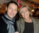 Claire Chazal et Marc-Olivier Fogiellors du lancement de la collection Rodier chez Brand Bazar, à Paris, le 9 février 2012