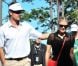 Fergie soutient son homme Josh Duhamel lors de son tournoi de golf, à Los Angeles, le 8 février 2012